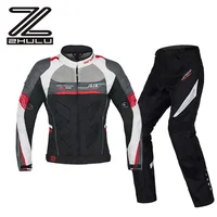 

Breathable Mesh Reflective CE protectors Motorcycle jacket trousers for Summer