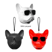 

Mini Stereo Bluetooth Lanyard Bulldog Wireless HIFI Subwoofer Speaker with Volume Control