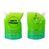 China resealable beverage juice nozzle spout pouches with cap