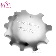 10pcs Professional 11 Sizes Regular Cutter French Manicure Nail Art Tool C Shade Poly Tips Pink