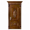 Fancy solid teak wood main door carving designs models