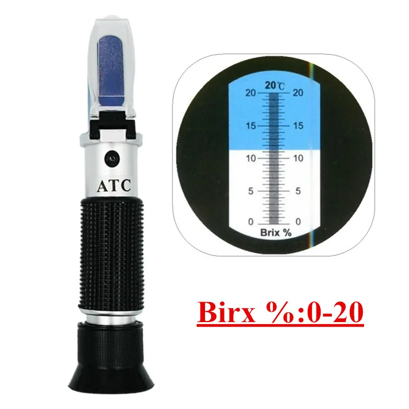 Hand Held Brix Tester Brix Refractometer Atc Digital Refractometer 0~20 5426