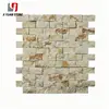 Professional Seller Split Face Mosaic Limestone 1"X2" Modern Design Home Decoration For Project