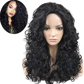 25 Long Curly Premium Full Body Wave Synthetic Wig For Black
