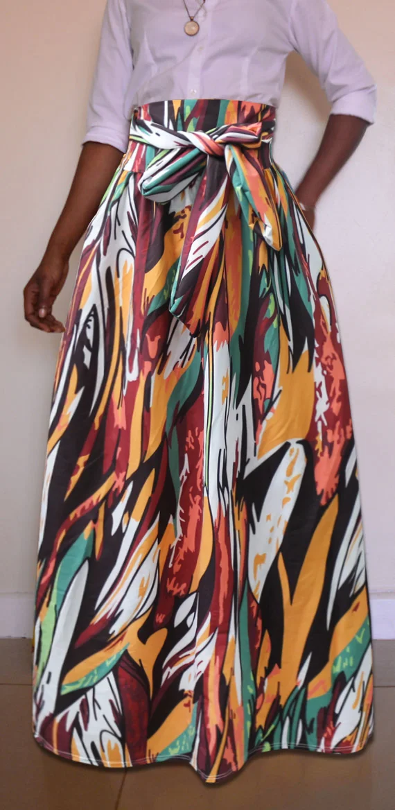 África Kitenge Falda Maxi Falda Larga De Impresión Digital A Cuadros De Alto Para Las Mujeres - Buy Faldas Sexy De Fiesta Ajustado,Vestidos De Vendaje Sin Espalda Baratos Product on