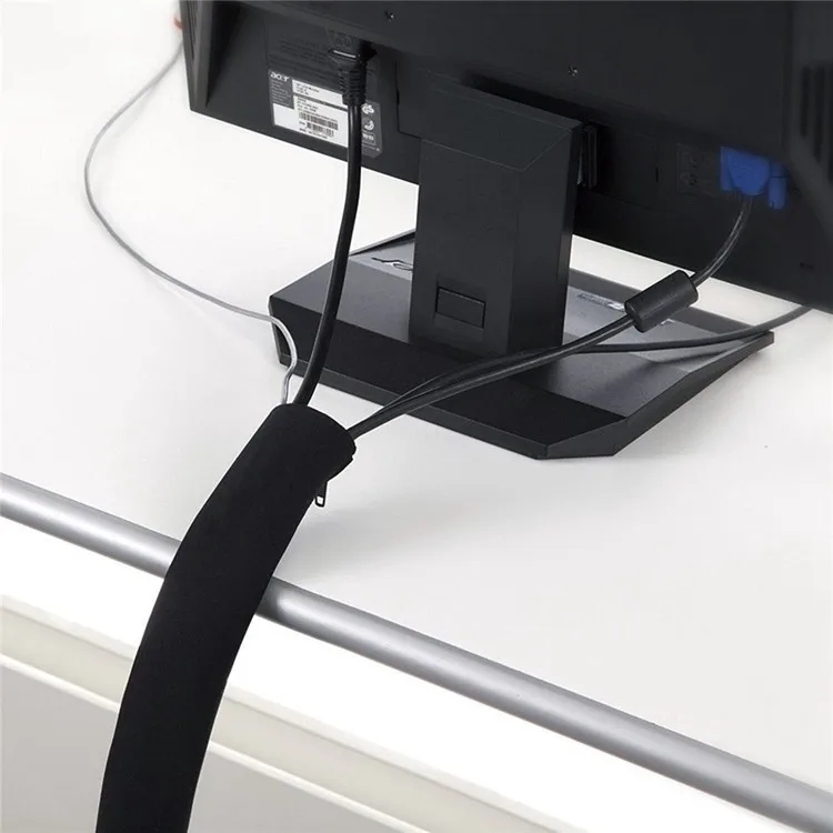 Eko Flexible Neoprene Electric Zipper Cable Organizer Cable Management