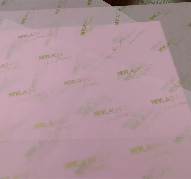 
Cheap China manufacturer gold logo pink paper tissue paper wrapping/gift tissue paper 