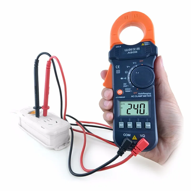 A908 Multimeter Meter Current ACDC Voltage Resistance Capacitance Frequency Temperature Tester Detection (11)