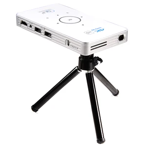 2017 newest original factory mini projector C6 handheld Portable projector DLP50 wifi 5g bt 4.0 mini projector