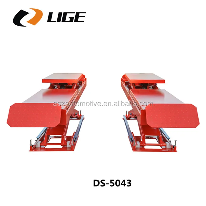 4S Workshop underground scissor car lift platform for wheel alignment DS-5043 car garage equipment
