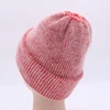 Wholesale 9 colors size 9 fitted winter Classic fashion lady rabbit fur warm beanies women ski sport casual hat