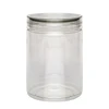 Cheese rotating mouth high transparent plastic cans new design storage PET food containers