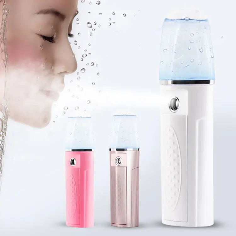 

Wholesale multi-function face sprayer hand held portable mini namo mist spray, Pink / purple / white / customized