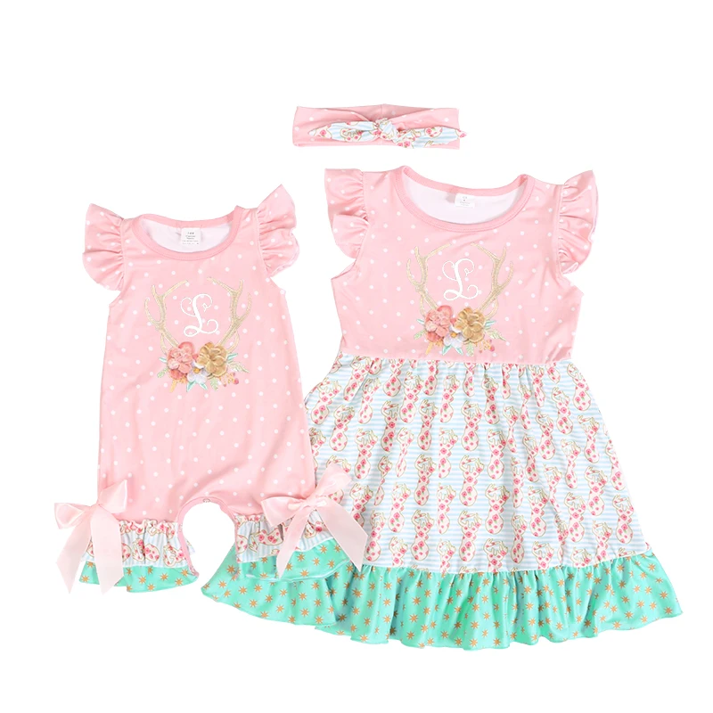 

Wholesale Boutique Children Clothing Fashion Kids Girls Milk Silk Dresses, As picture shows