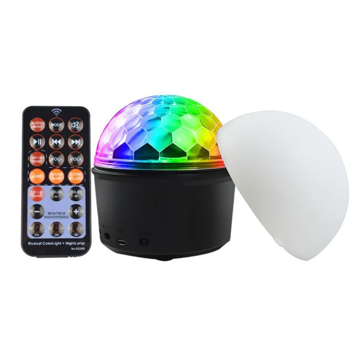 

Best Sound Quality Affordable Portable Mini Bluetooth Speaker Night Light Bulb, Black ,white