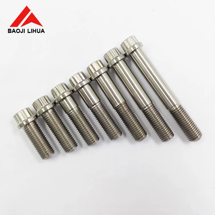 M10x1.25 rims bolts ,12 points titanium flange bolts for automobile