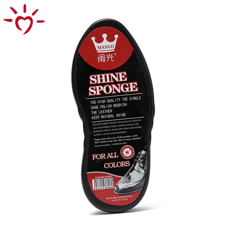 OEM wholesale hotel shoe polish instant shoe shine sponge