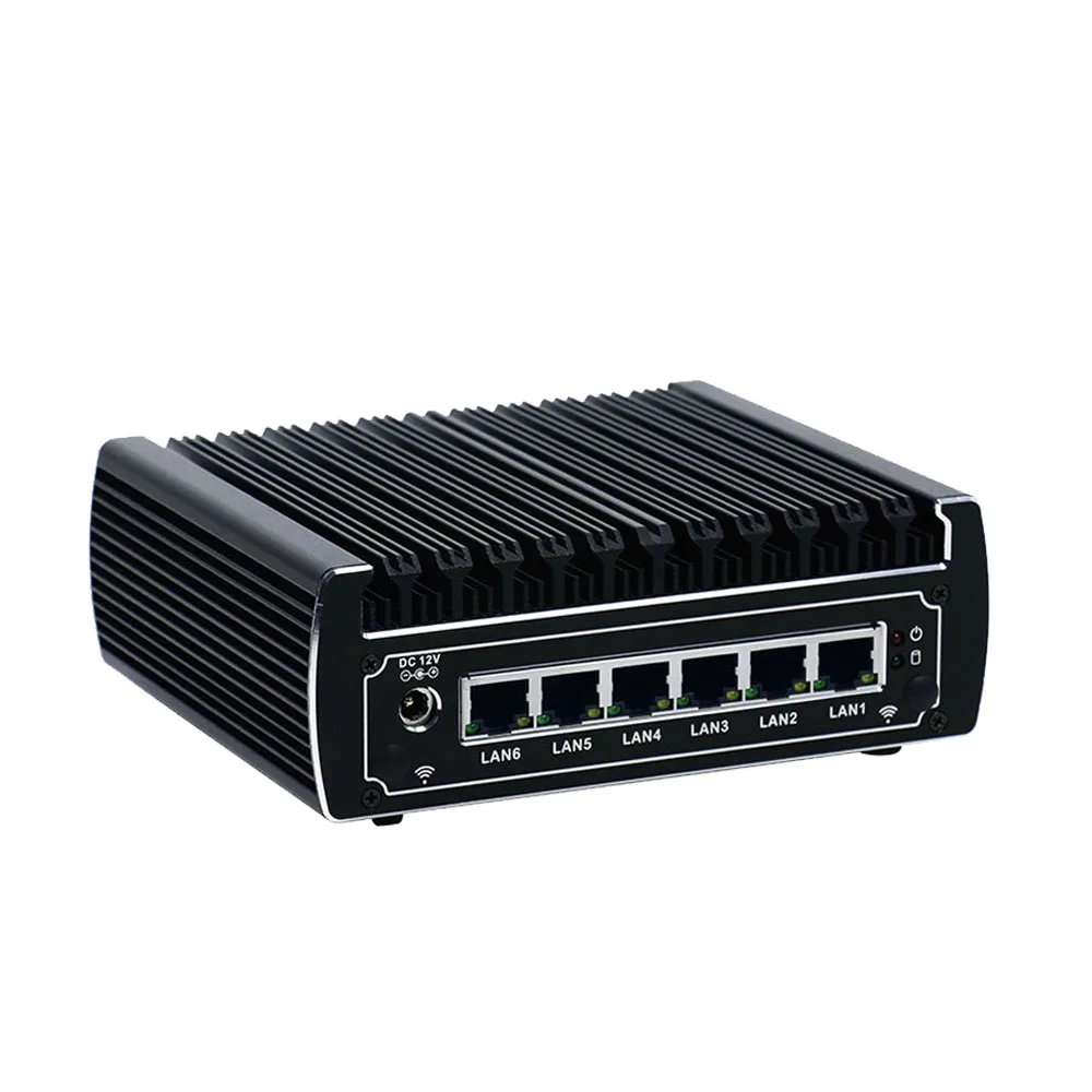 

Yanling 6th Gen Skylake Intel 3855U Pfsense Mini Computer 6 Lans Firewall Server PC Support AES-NI Function