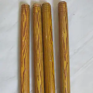 Image of pvc coated wooden mop stick