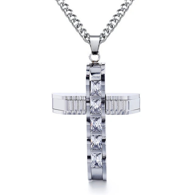 Cross Pendant Necklace For Men 