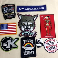 

logo cheap clothing iron on Custom embroidered patches