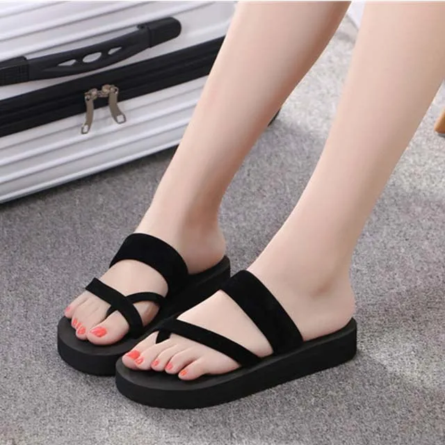 

Greatshoe High Flat Heel Flip Flops Cheap,Ladies EVA Flat Slipper Heels,Fashionable Women Flip Flops Ladies Slippers And Sandals