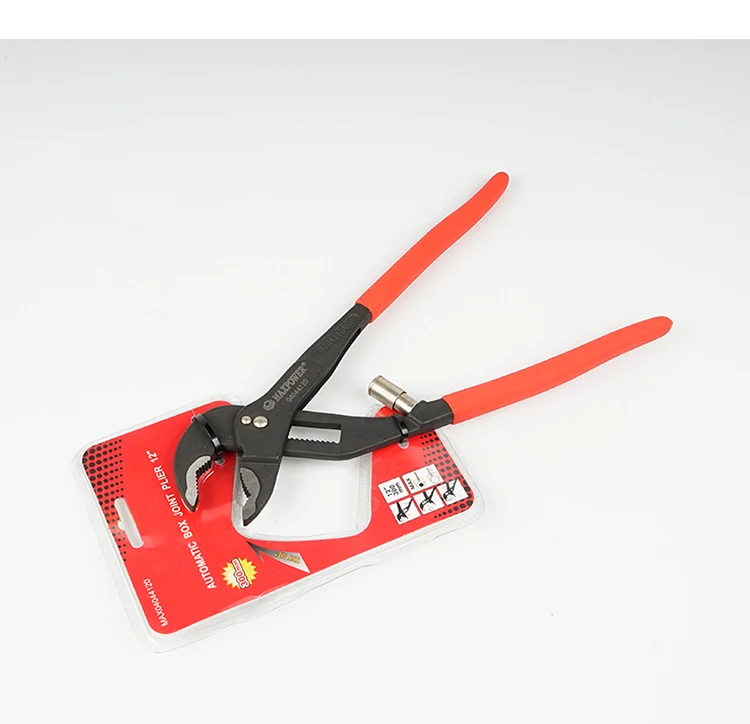 12'' Multi-function Hardware Products Lower Jaw automatic Adjustable Water Pump Pipe Pliers