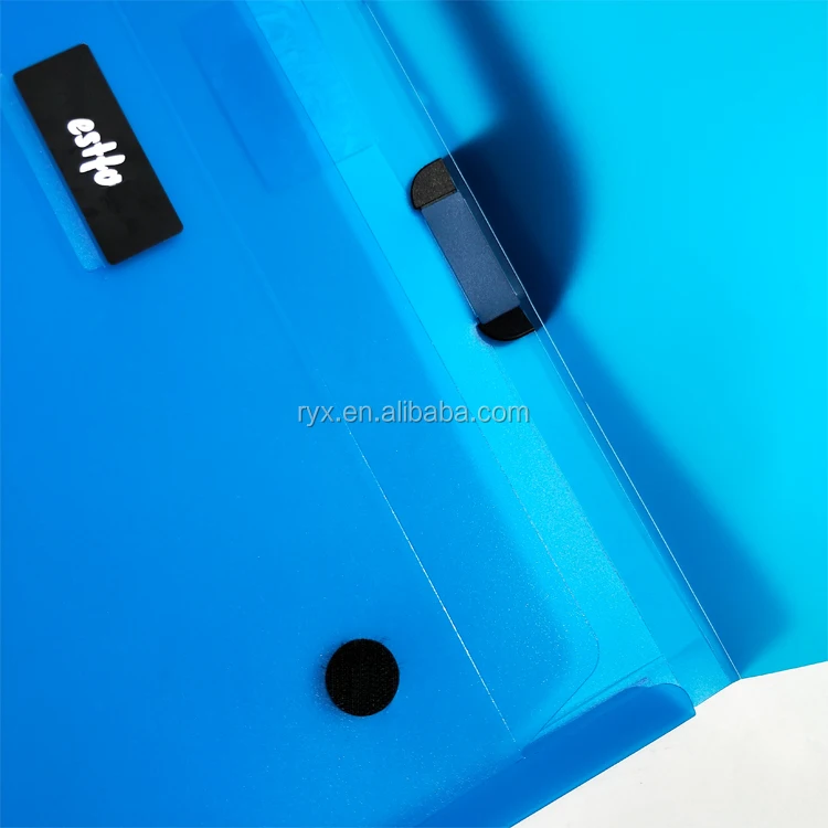 Pp Portable File Bag Plastic Document Box With Handle/clear Briefcase