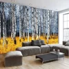 3D Stereo Elephant Interior decoration forest green leaves 3d wall paper for kids bedroom