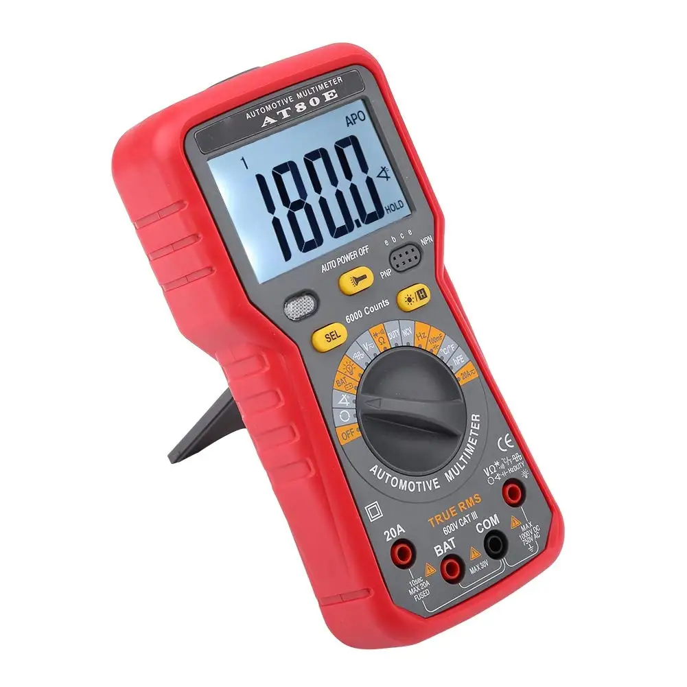 KXA Digital Meter Multimeter,AT80E 6000 Counts Display Digital Automotive Multimeter 