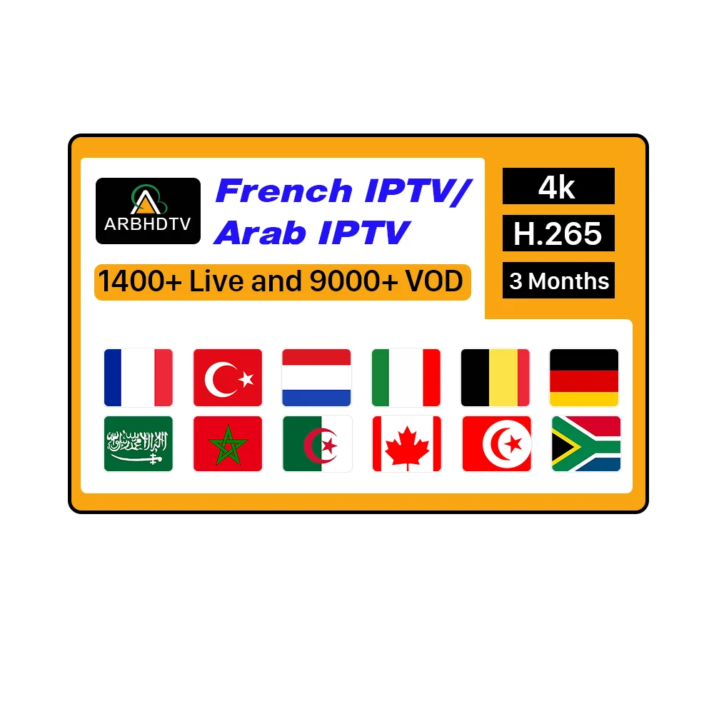 

Cheap Arabic IPTV TV Channel Playlist French IPTV APK ARBHDTV 6 Months Subscription