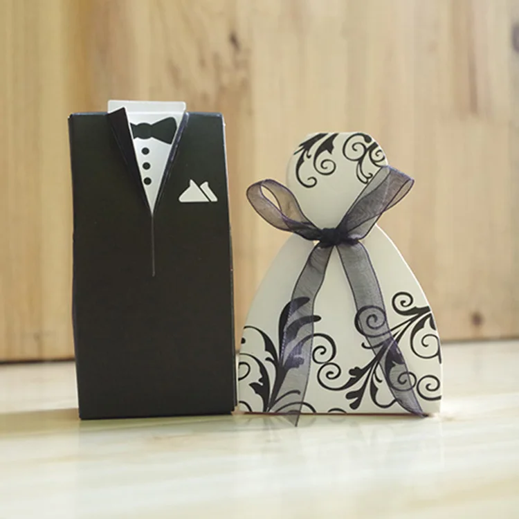 

Best selling bride and groom wedding favor paper candy box