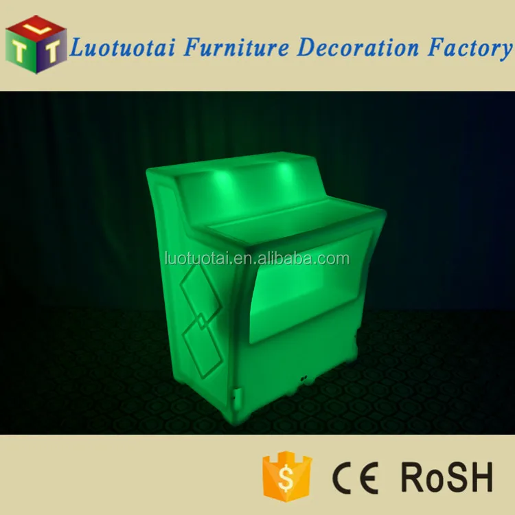 
Battery power remote control LED Bar Counter Table/Outdoor glowing furniture LED garden furniture 