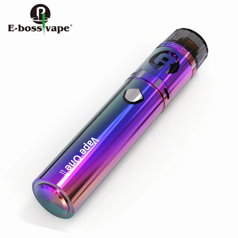 

E-bossvape Vape one 2 starter kit with 1600mAh battery mod e-cigarette RBA atomizer 2ml tank vape one 2, Black/silver/blue/colorful