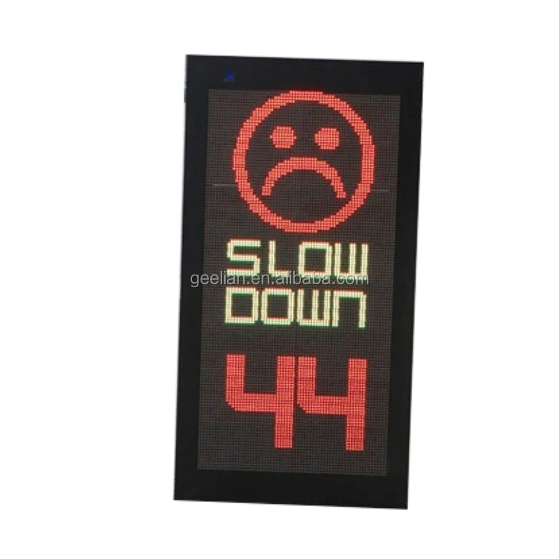 

Spain anti speed radar detector traffic safety signs with smile and cry face