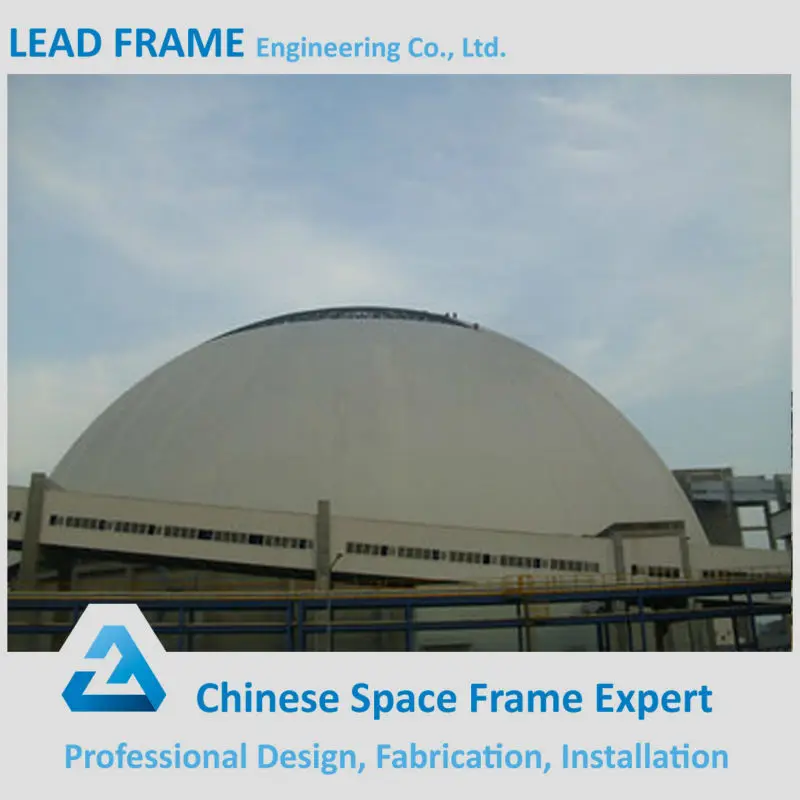 Prefab Steel Structure Geodesic Dome Roof Coal Storage