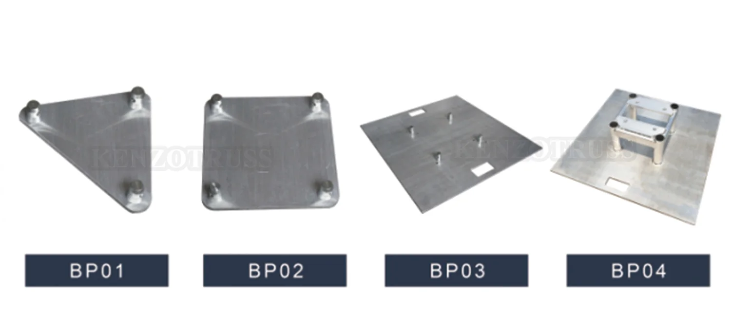 Portable Aluminum Mobile Lighting Truss Vertical Totem Curved Totem Truss