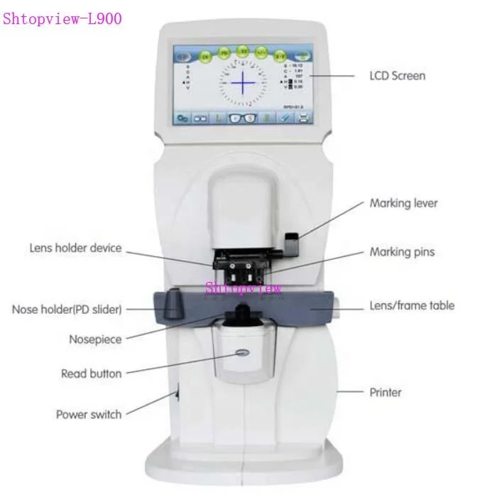 
New design optical auto lens meter digital lensometer COT-L900 auto focimeter with blue light test 
