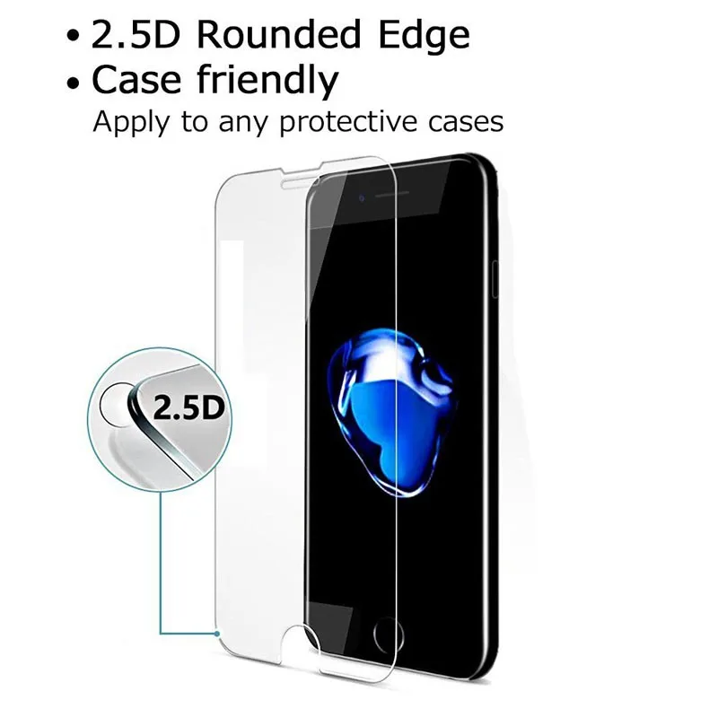 

Hot Selling Tempered Glass Screen Protector for iPhone 7, Clear