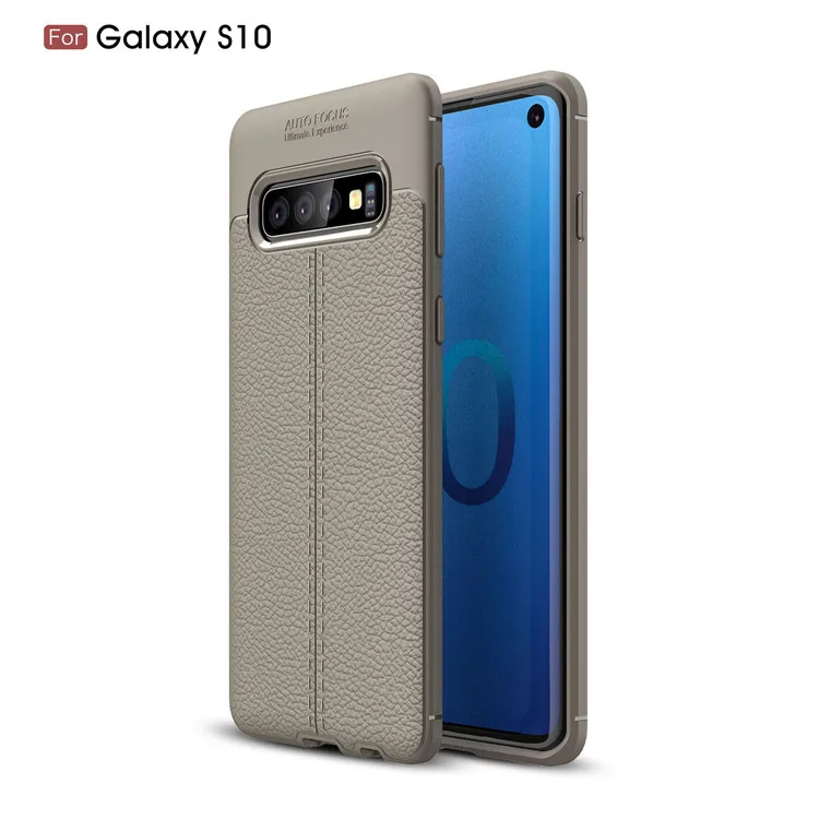 Hot Sell Litchi pattern Soft Tpu for Samsung galaxy S10