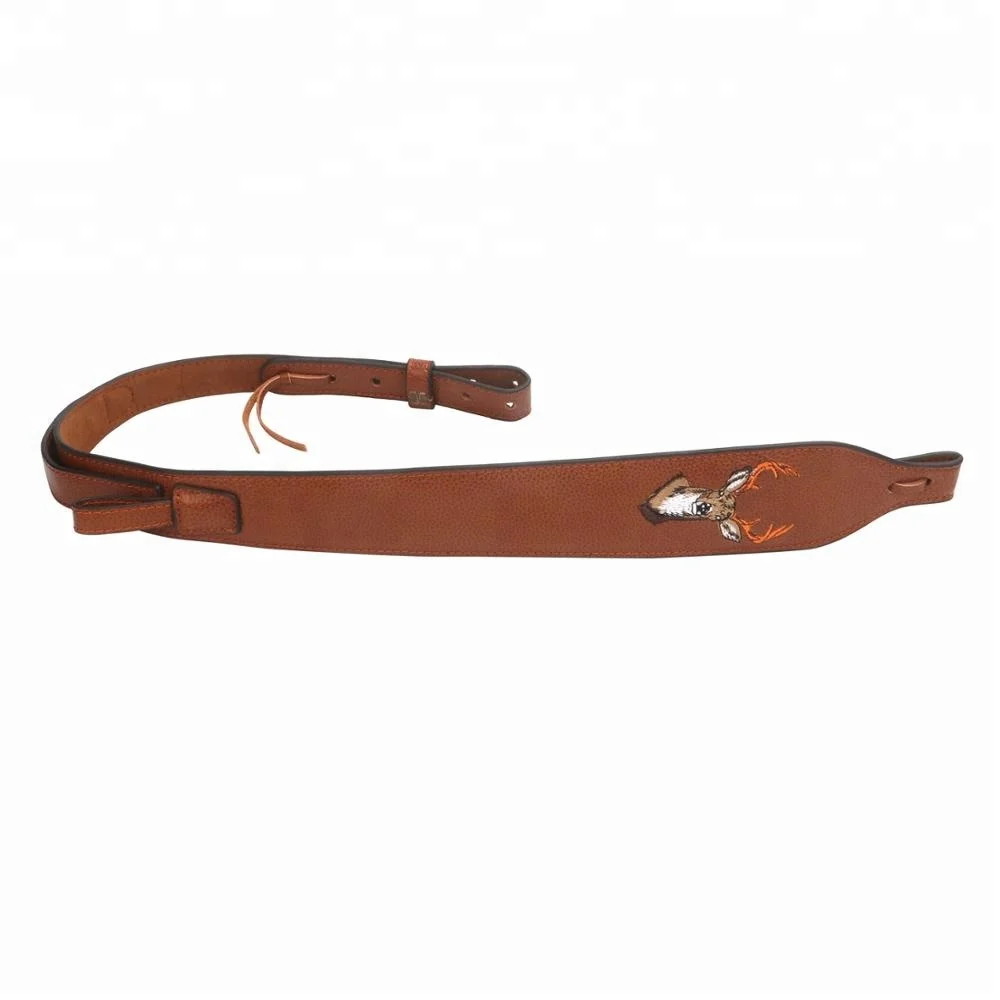 

Tourbon Easy Carrying Embroidery Patch Full Leather Gun Sling