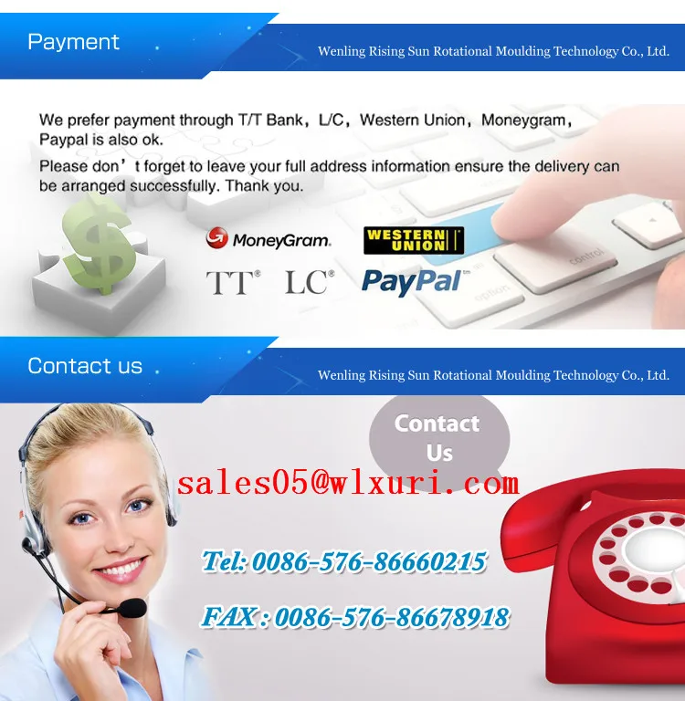 risingsun manufacturer two arms roto shuttle rotomolding machine with good price