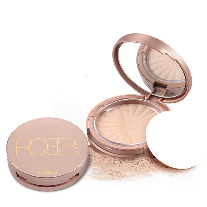 

Prvate label hot rose gold press powder oil control waterproof long lasting press powder, 8 colors