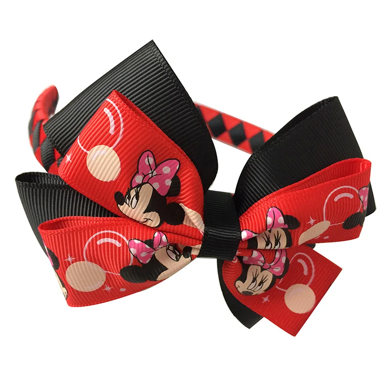 

Mini Mouse headband grosgrain ribbon braid