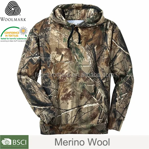 wool camo hoodie