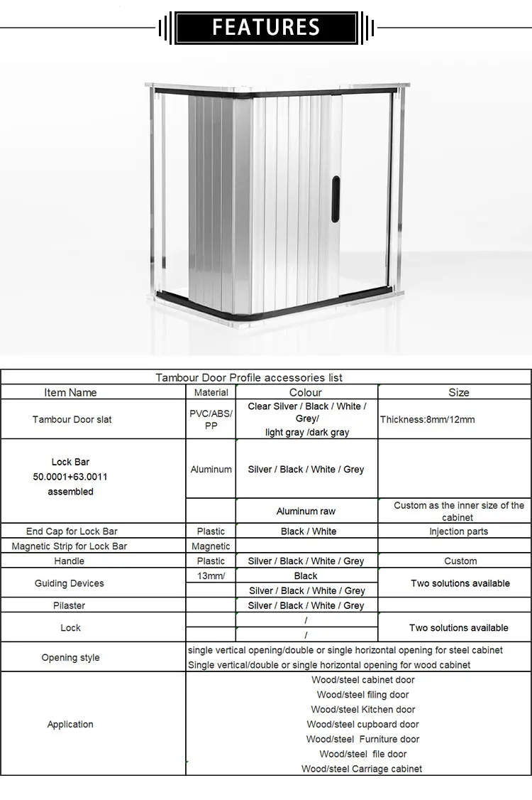 Filing Cabinet Roll Up Shutter Parts Plastic Roller Rolling Door