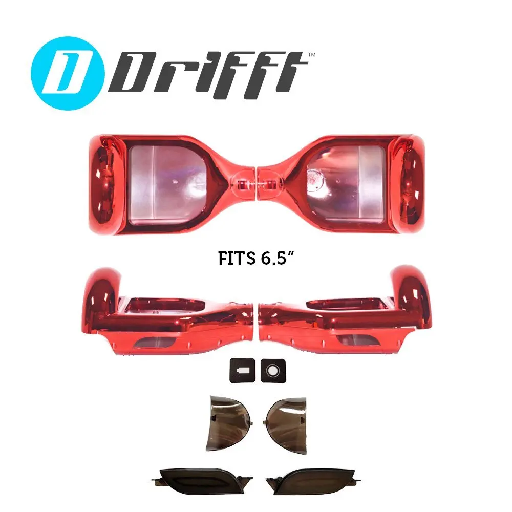 6.5" Hoverboard Shell Replacement in Red Chrome for 6.5 Inch Smart Self Balance Scooter