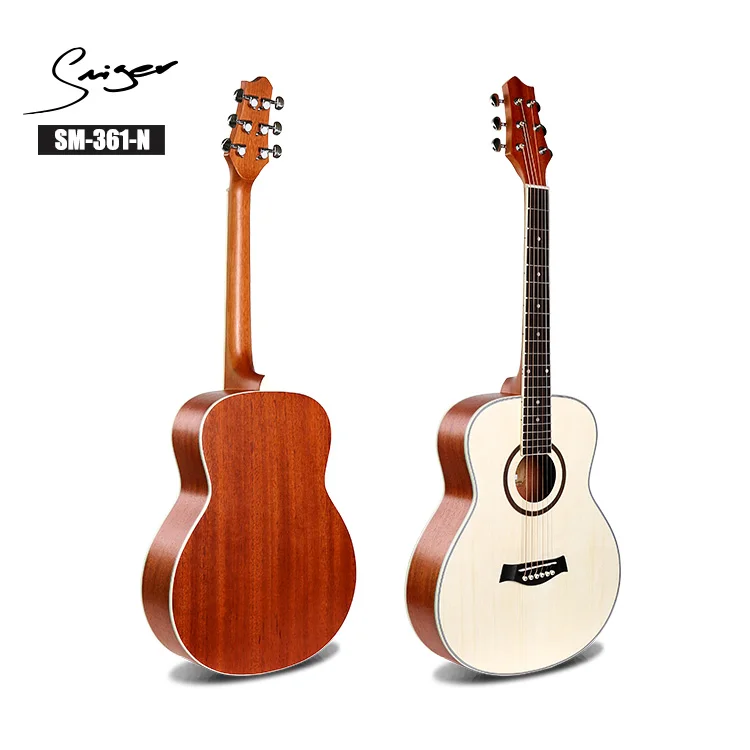 

Good Quality Spruce and Mahogany Material Acoustic Guitar, Natural