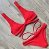 Solid Women's Bikini Swimwear Bathing Suit Mature Women Summer Female Beachwear High Quality Swimsuit With Pad Sexy Bikini Set