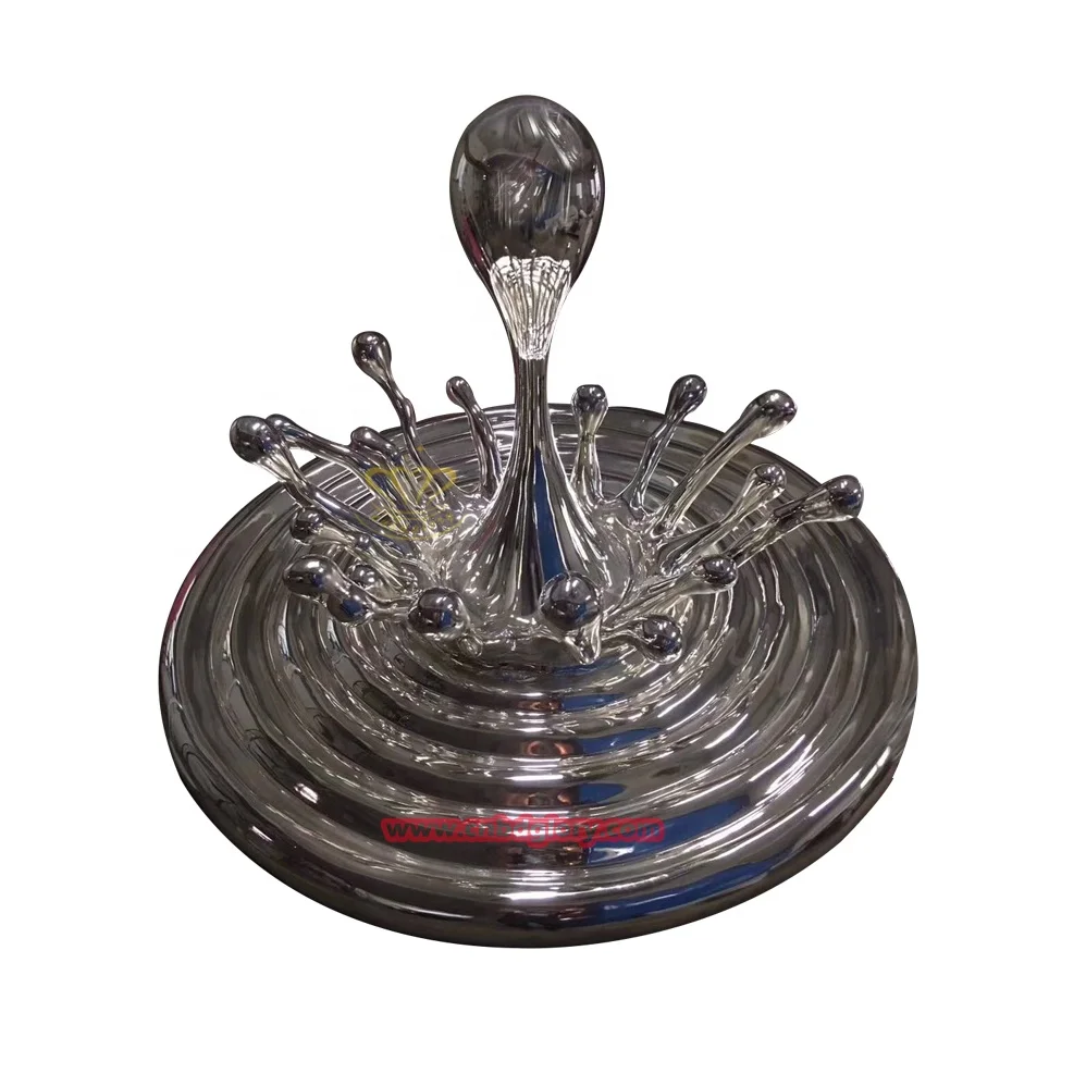 现代金属工艺品镜面抛光不锈钢雕塑